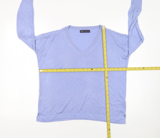 Womens UK Size S Marks and Spencer Blue Pullover Jumper