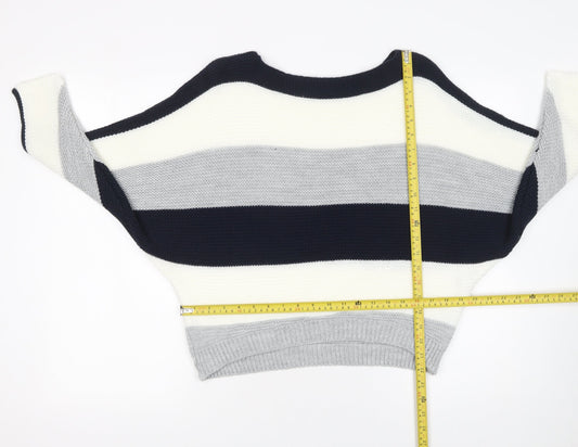 Womens UK Size S Quiz Multicoloured Pullover Jumper