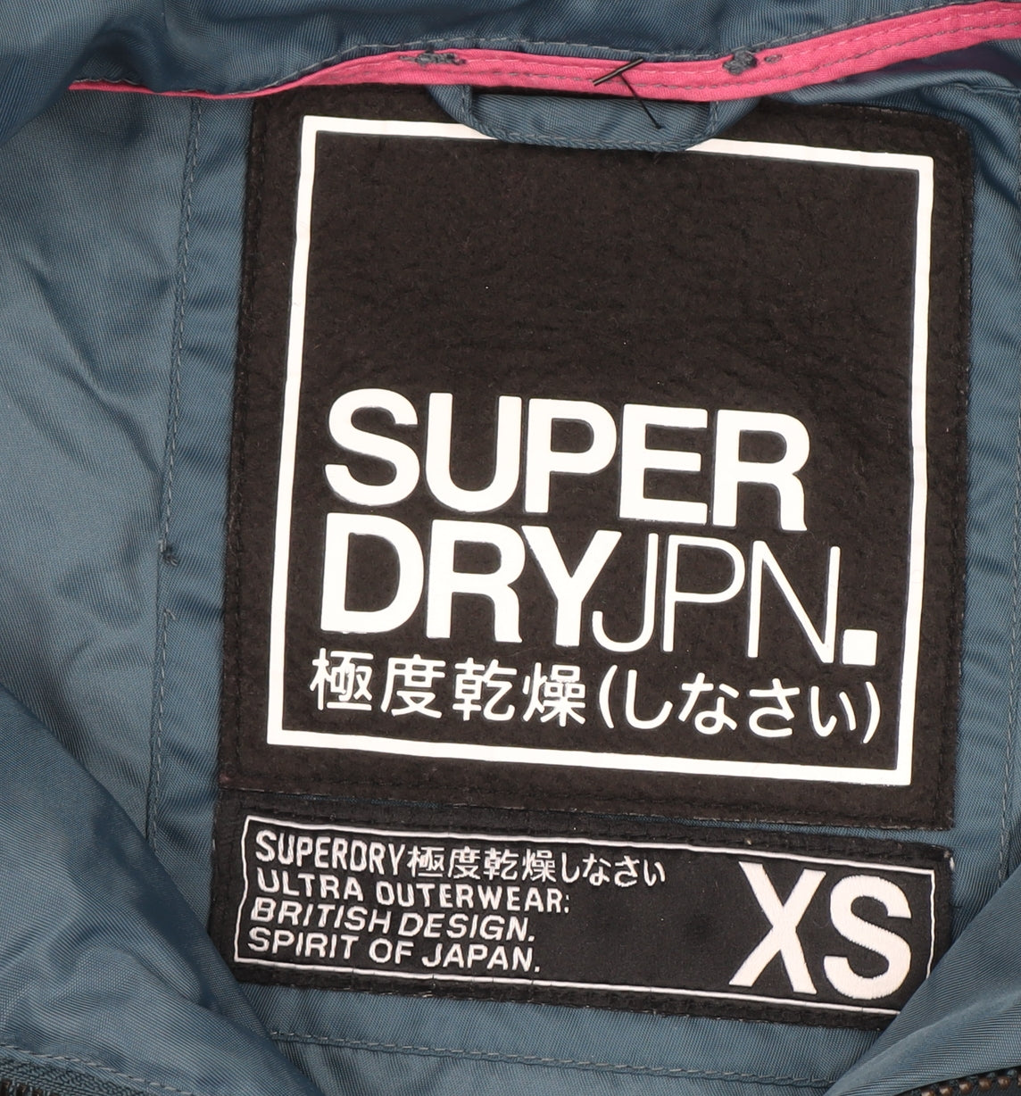 Womens UK Size XS Superdry Blue Parka Coat