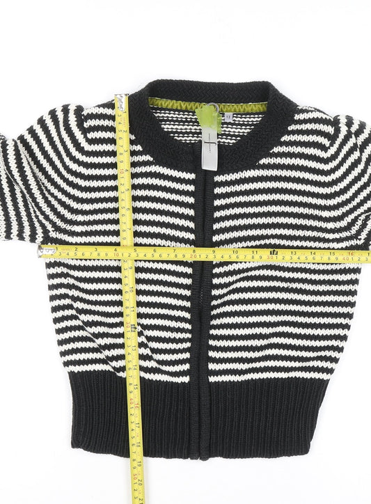 Womens UK Size 12 Jasper Conran Black Full Zip Jumper