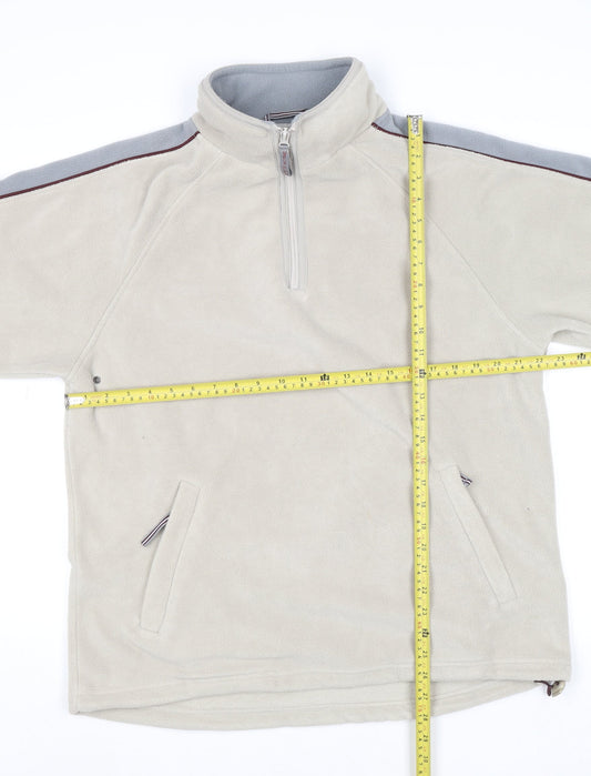 Mens UK Size M Active Sportswear Beige Pullover Sweatshirt