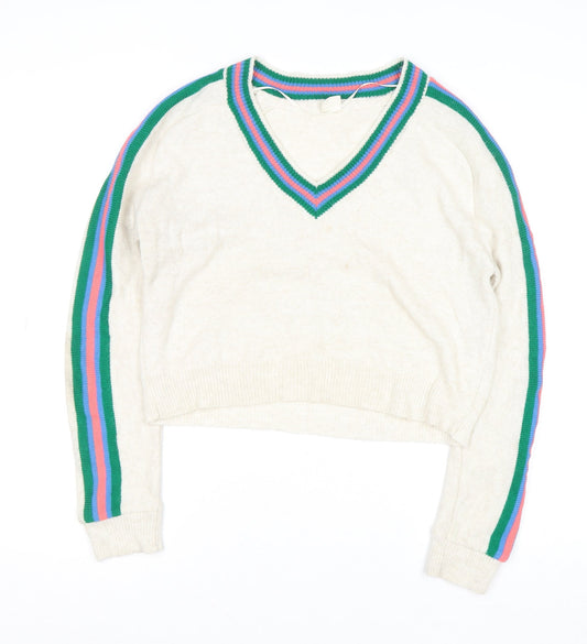Womens UK Size M Urban Outfitters Ivory Pullover Jumper