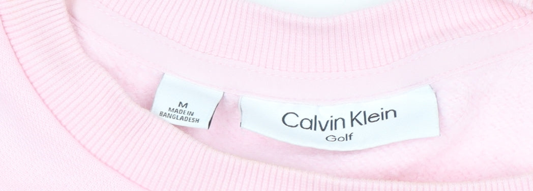 Womens UK Size M Calvin Klein Pink Pullover Sweatshirt