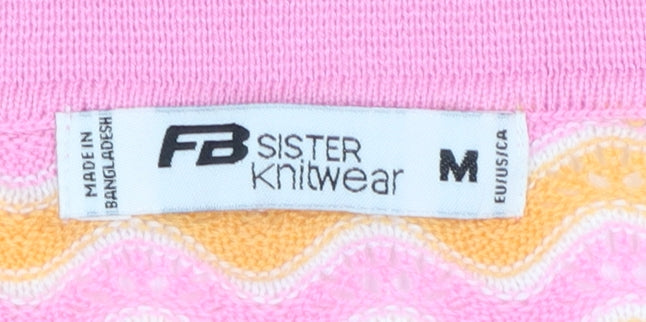 Womens UK Size M FB Sister Pink Pullover Jumper