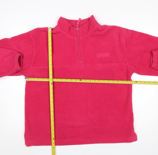 Womens UK Size 14-16 St. Bernard Pink Pullover Sweatshirt