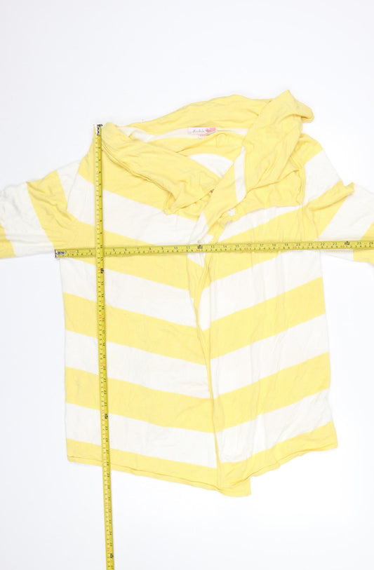 Womens UK Size 14 Michele Hope Yellow Cardigan Jumper