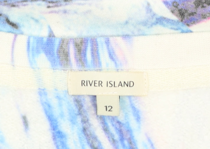 Womens UK Size 12 River Island Multicoloured Pullover Sweatshirt