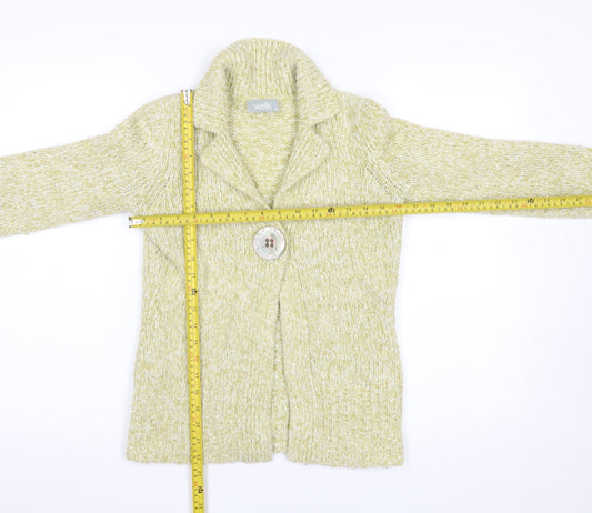 Womens UK Size 8 Wallis Beige Cardigan Jumper