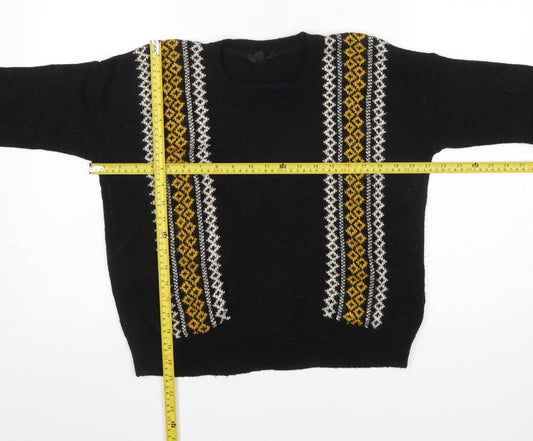 Womens UK Size 8 Topshop Black Pullover Jumper