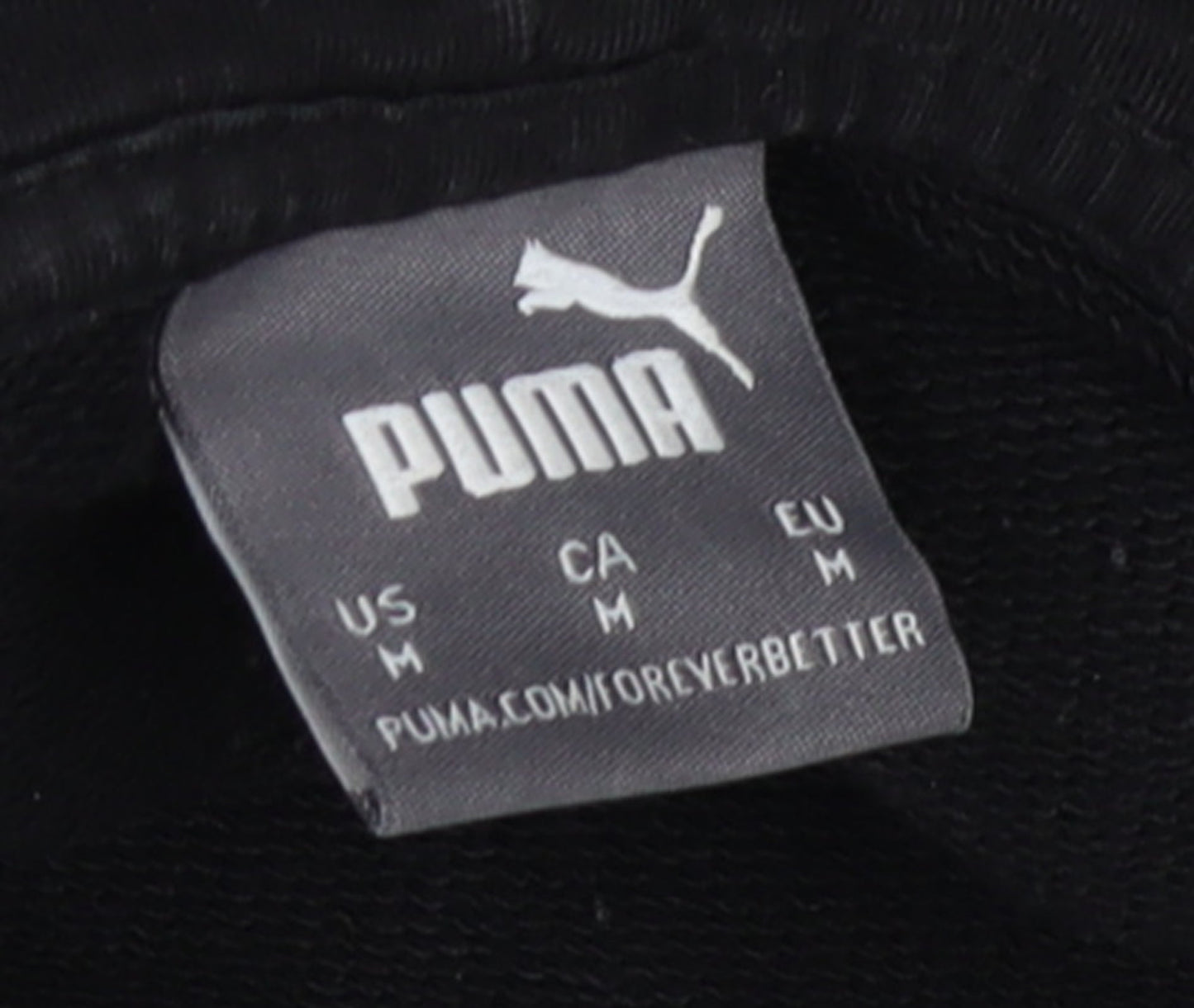 Mens UK Size M PUMA Black Pullover Hoodie
