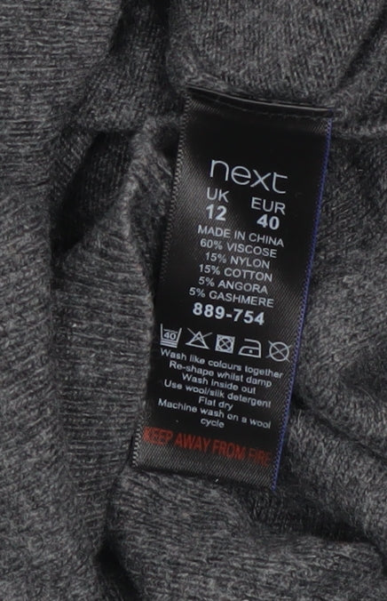 Womens UK Size 12 NEXT Grey Pullover Jumper