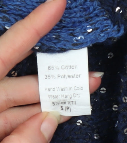 Womens UK Size S Carmin Blue Pullover Jumper