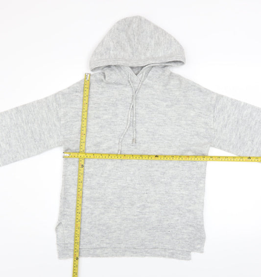 Womens UK Size S Peacocks Grey Pullover Hoodie