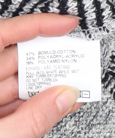 Womens UK Size L Skovhuus Grey Pullover Jumper