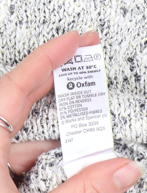 Womens UK Size 18 Marks and Spencer Grey Pullover Jumper
