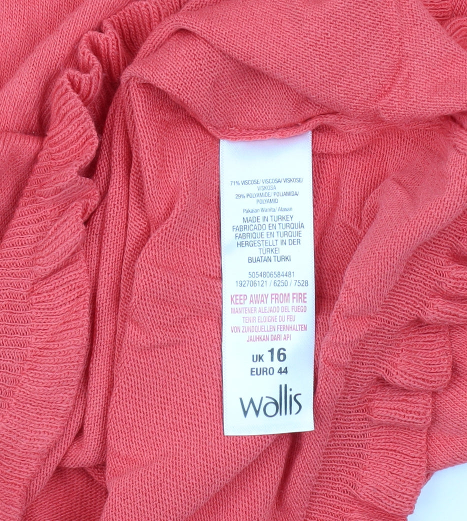 Womens UK Size 16 Wallis Pink Pullover Jumper