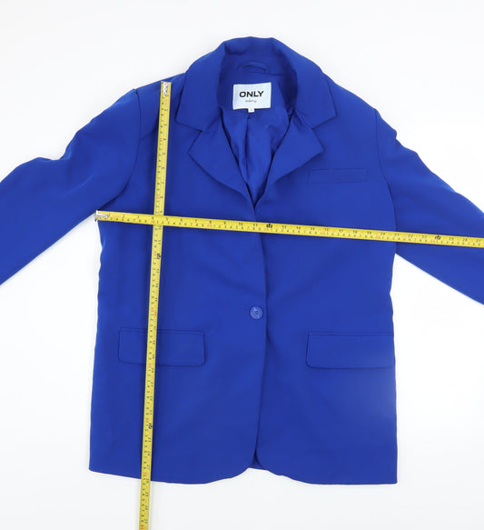 Womens UK Size 12 Only Blue Basic Jacket