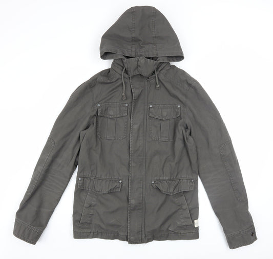 Mens UK Size S Jeanswest Grey Military Jacket