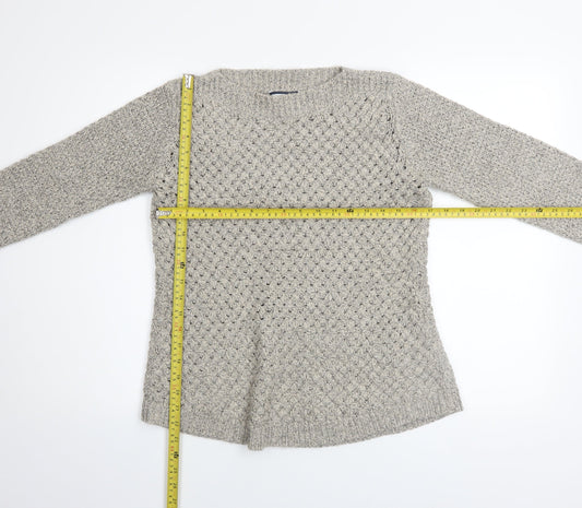 Womens UK Size 10 DASH Grey Pullover Jumper
