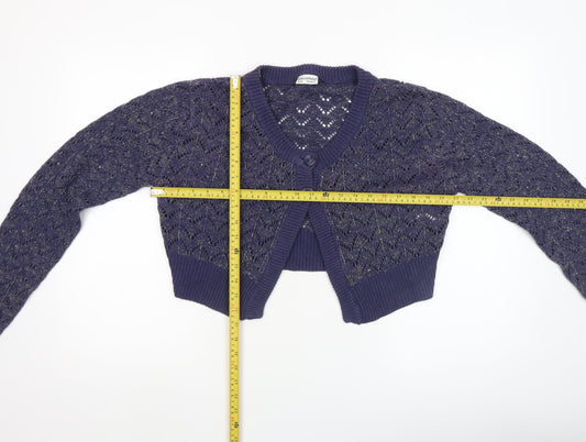 Womens UK Size 16-18 Atmosphere Blue Cardigan Jumper