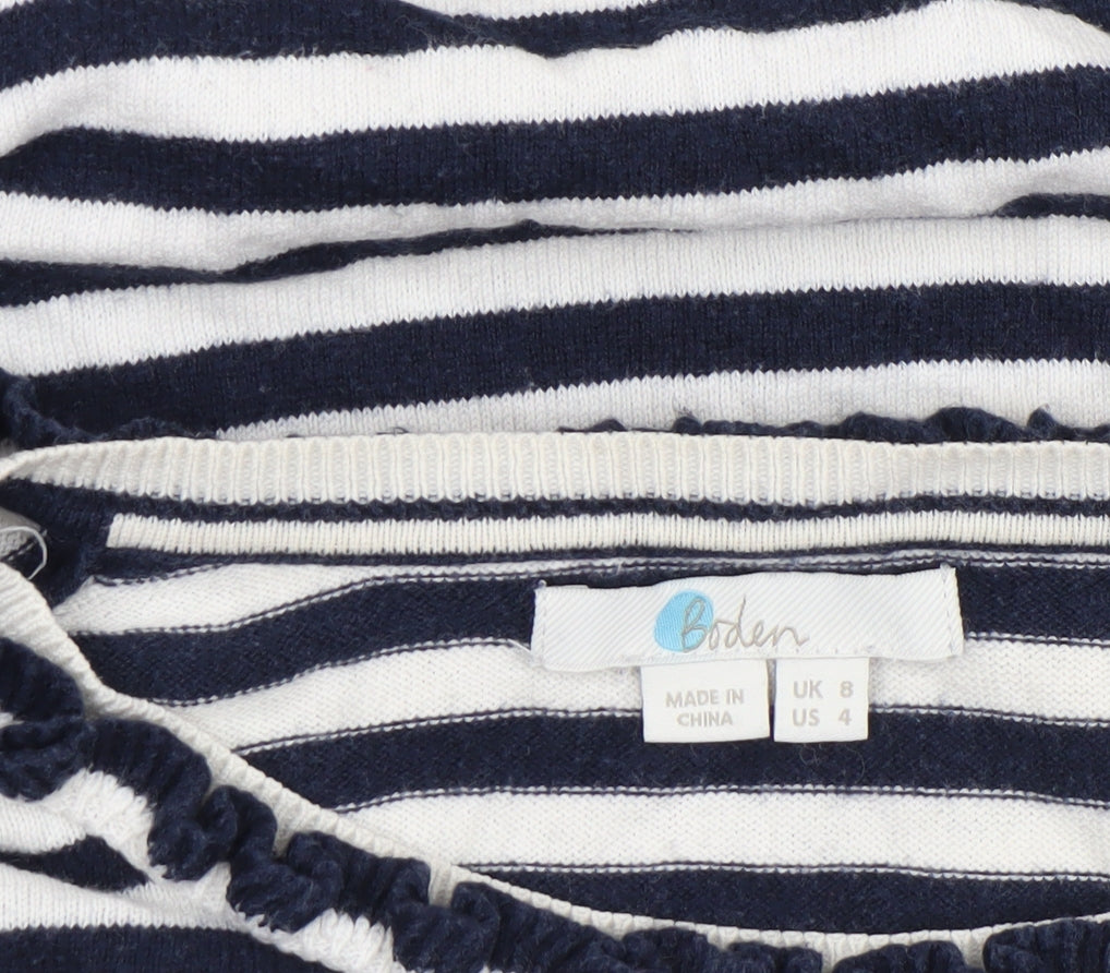 Womens UK Size 8 Boden Blue Pullover Jumper