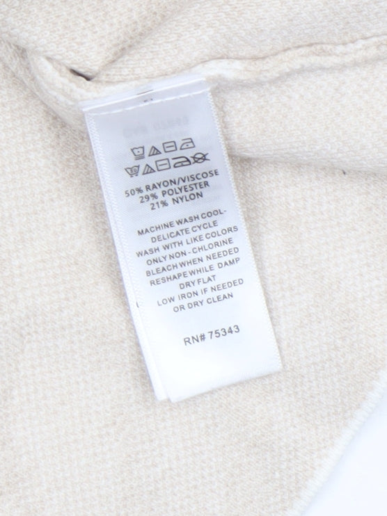 Womens UK Size M Tahari Beige Pullover Jumper