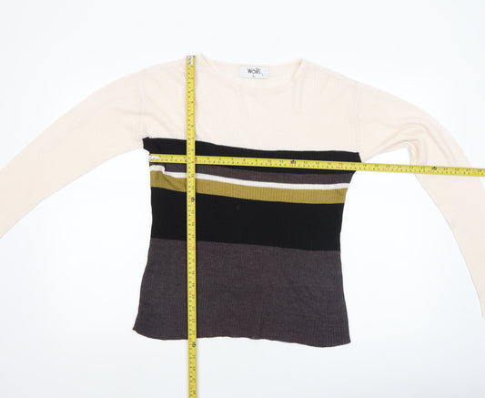 Womens UK Size L Wallis Multicoloured Pullover Jumper
