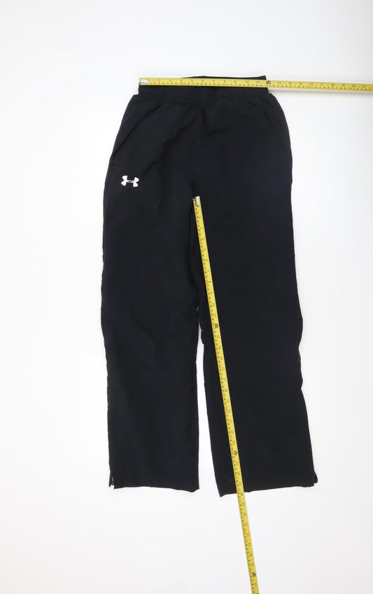 Womens UK Size S Under armour Regular Fit Jogger Black Trousers