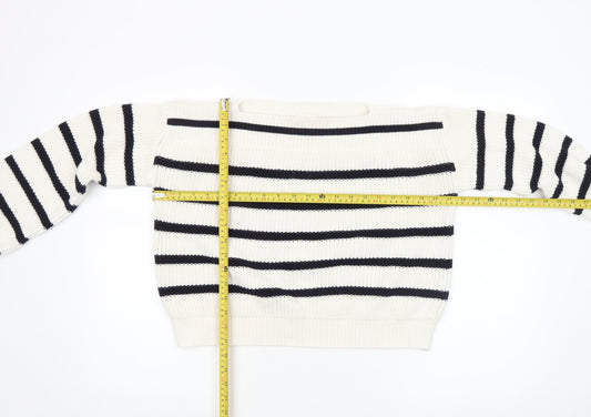 Womens UK Size XS Hush White Pullover Jumper