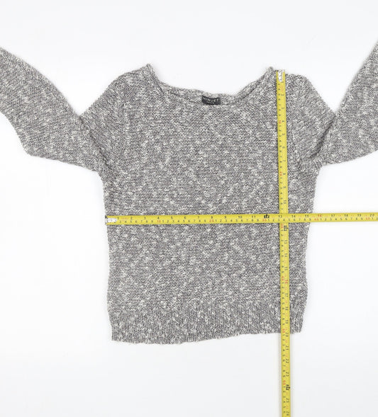 Womens UK Size S Minuet Petite Grey Pullover Jumper