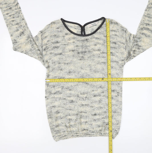Womens UK Size S QUEEN'S Grey Pullover Jumper