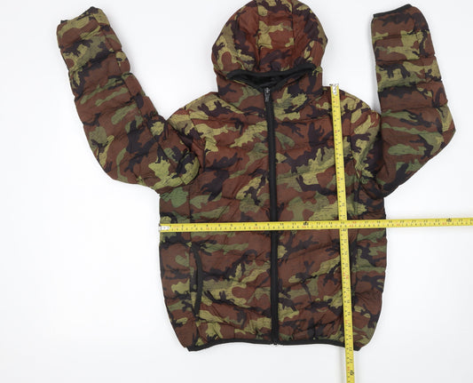 Boys UK Size 11-12 Years Brave Soul Multicoloured Puffer Jacket