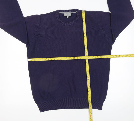 Mens UK Size L Marks and Spencer Blue Pullover Jumper