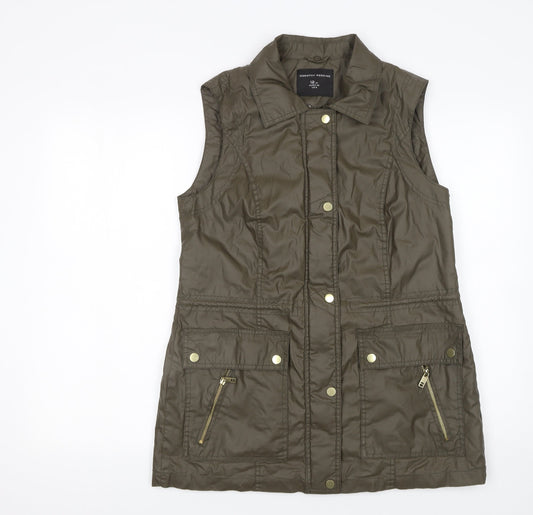Womens UK Size 12 Dorothy Perkins Green Bodywarmer