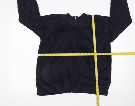 Womens UK Size 12 H&M Blue Full Zip Jumper