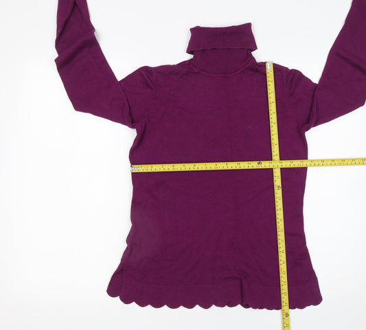 Womens UK Size XS Isaac Mizrahi Live Purple Pullover Jumper