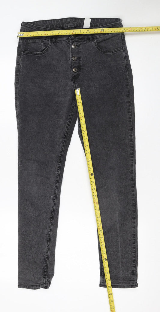 Womens UK Size 14 &Denim Slim Fit Ankle Grey Jeans