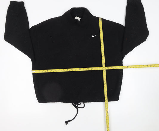 Womens UK Size M Nike Black Pullover Sweatshirt