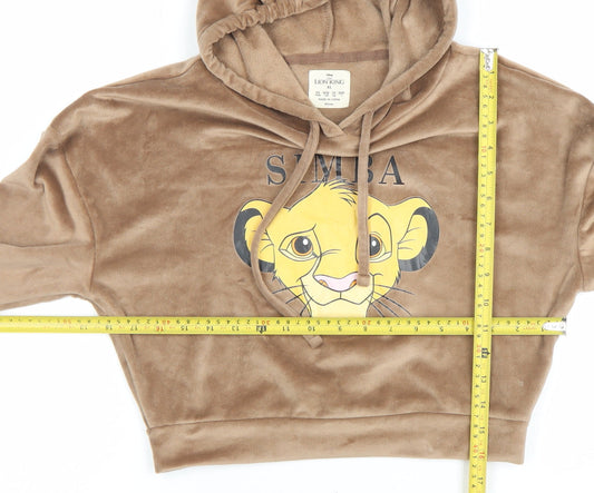 Womens UK Size XS Disney Beige Pullover Hoodie