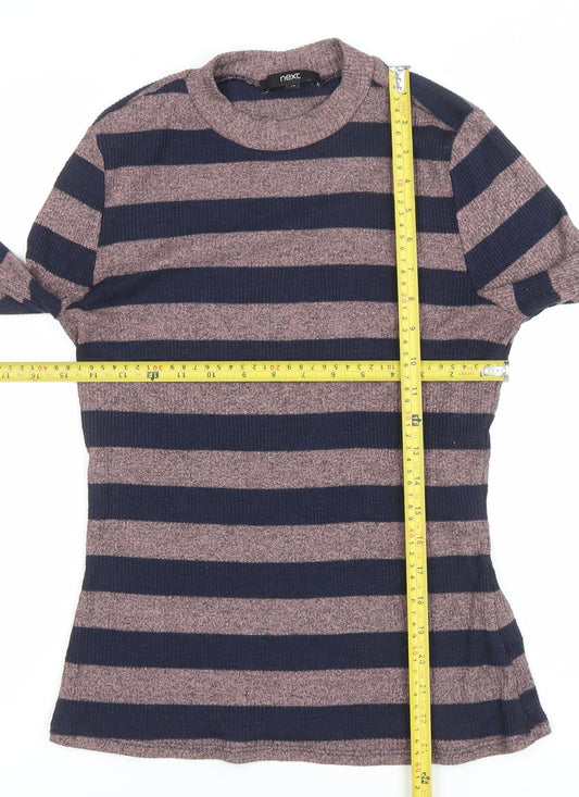 Next Women’s Multicoloured Striped Crew Neck Long Sleeve Jumper Size 12