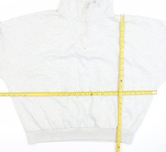 Mens UK Size L Boohoo Grey Pullover Sweatshirt