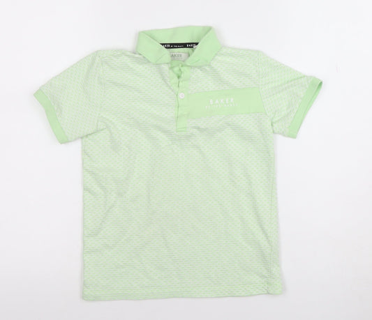 Boys UK Size 8 Years Ted Baker Green Basic Polo