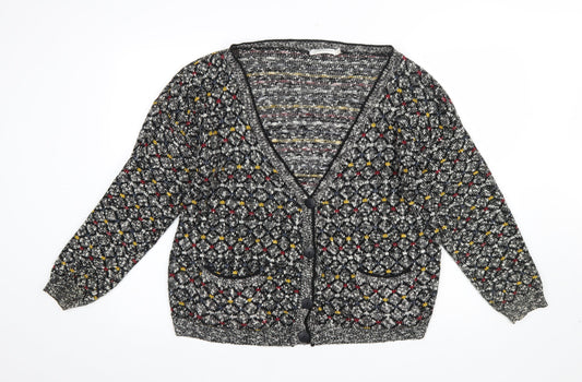 Womens UK Size 14 Glamorous Multicoloured Cardigan Jumper