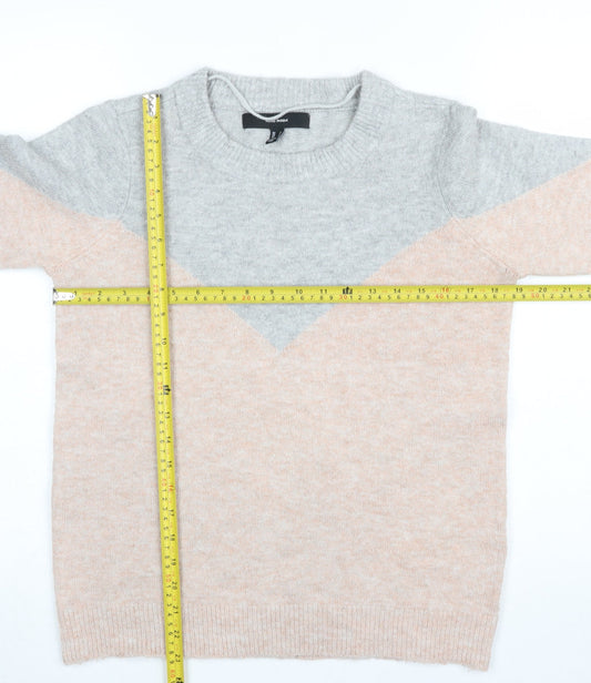 Womens UK Size S VERO MODA Multicoloured Pullover Jumper