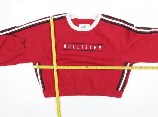 Womens UK Size S Hollister Red Pullover Sweatshirt