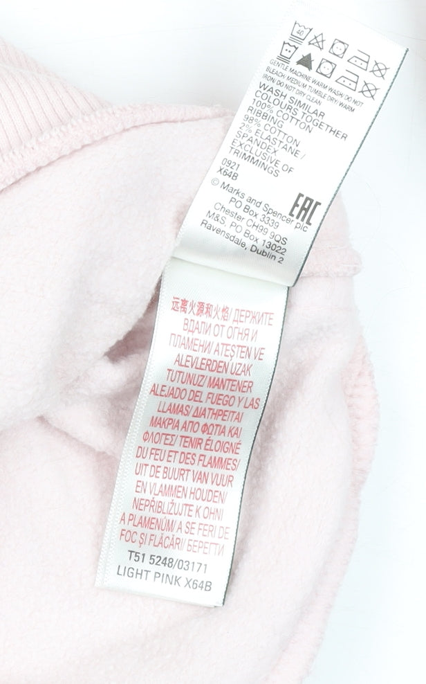 Womens UK Size S Marks and Spencer Pink Pullover Hoodie