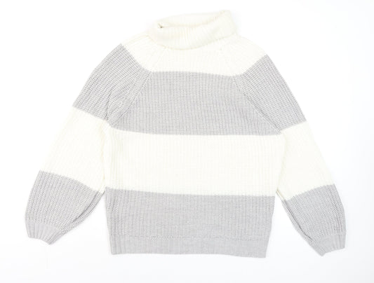 Womens UK Size S AX Paris Grey Pullover Jumper