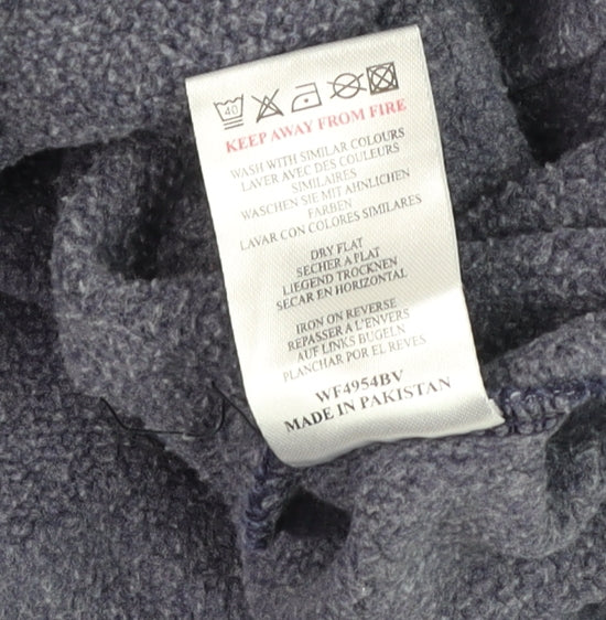 Unisex Adults UK Size One Size QED London Blue Pullover Hoodie