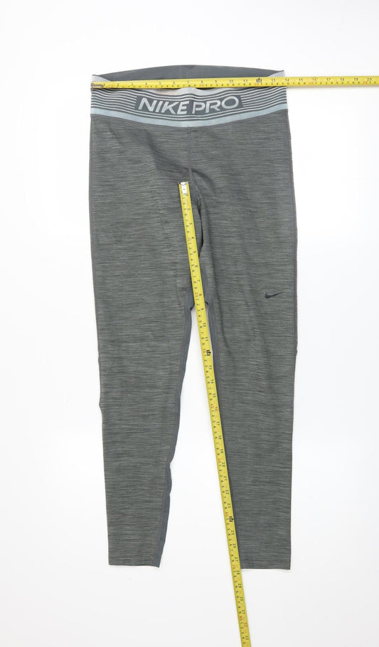 Womens UK Size L Nike Athletic Fit Leggings Grey Leggings