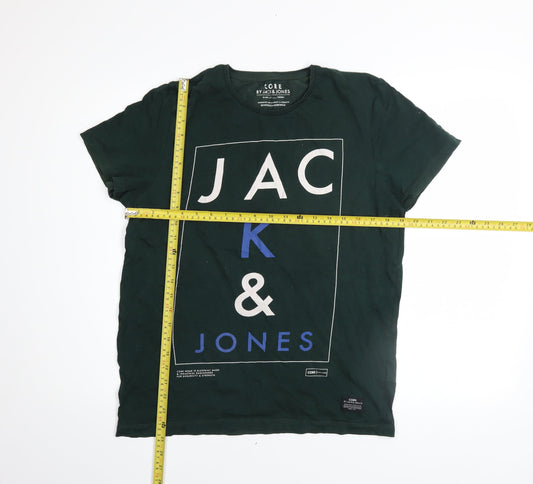 Mens UK Size L JACK & JONES Green T-Shirt